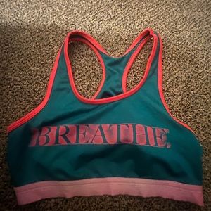 “BREATHE” sports bra